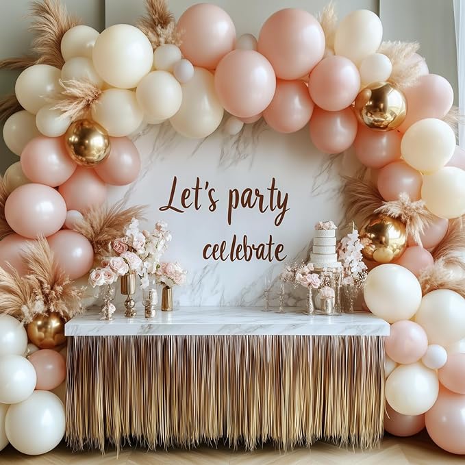 RUBFAC White Balloons Different Sizes Cream White Balloon Arch Kit 129pcs | - Image 6