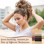 40 Pcs Boho Hair Ties, Hair Ties Bracelets for Women Boho Ponytail Holders Stocking Stuffers for Teen Girls