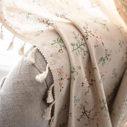 Sutuo Home Boho Curtain Semi-Blackout Crochet Hollow Lace Patchwork - Image 5