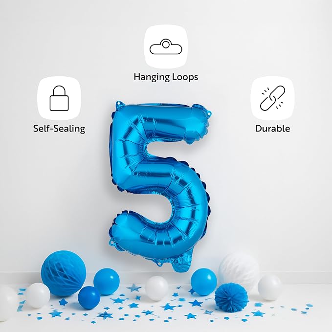 Restaurantware Balloon 1 Pack of Mylar Hanging Reusable Self-Sealing Balloons - Image 4