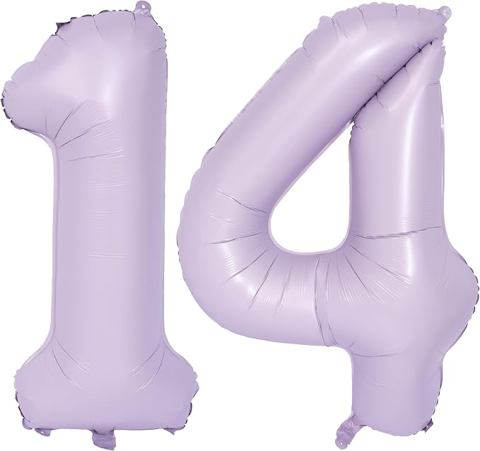 40 In Matte Purple Number Balloons Helium Foil Mylar Balloon Digital 14 | by Exquisitehighqualitypartydecorationstomeetyoureveryneed%EF%BC%81