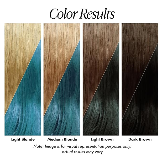 Adore Semi Permanent Hair Color (117 Aquamarine) | Vegan & Cruelty-Free Blue Hair Dye | No Ammonia, No Peroxide, No Alcohol | 4 Fl Oz Each (Pack of 2)