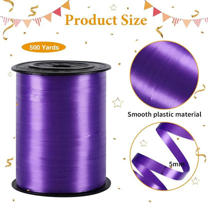 500 Yards Purple Curling Ribbon Balloon String Ribbon 1/5 Inch | Ribbon - Image 2