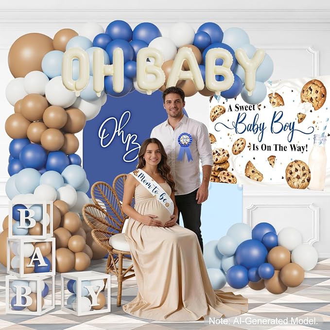 Cocomigo 297PCS Cookie Baby Shower Decorations - Image 5