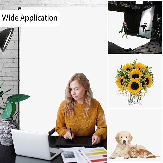 White Photography Backdrop for Photoshoot, Fabric 3x5ft | Versatile Studio - Image 3