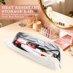 Large Hot Hair Tools Organizer Bag Portable Travel Heat Resistant Storage Case Pouch for Curling Irons, Flat Irons, Hair Straighteners and Styling Tools(17.7" x 3.9")