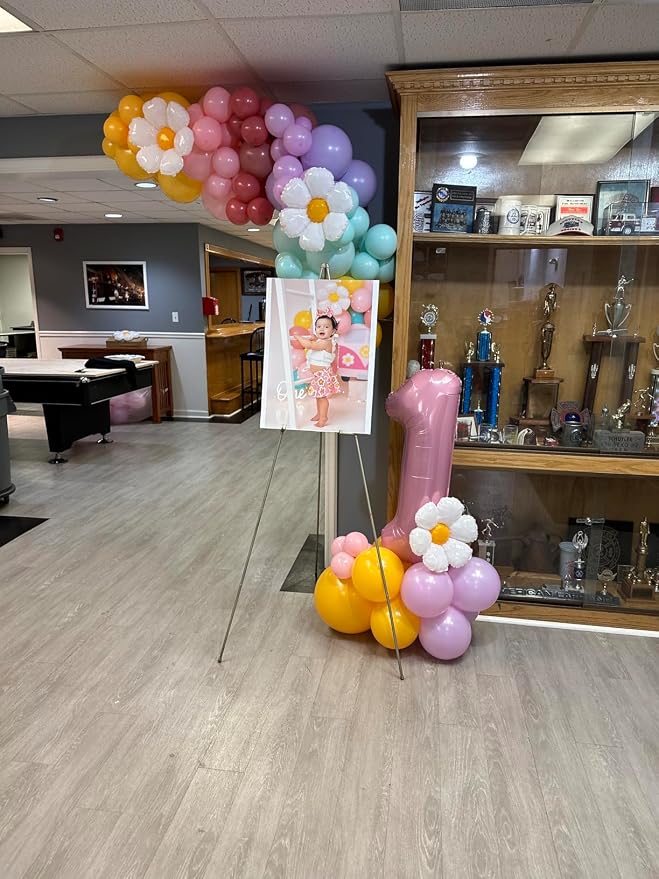 1 Balloon Numbers Birthday Decorations, 40In Pink Balloons - Image 2