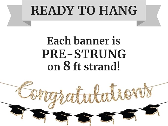 Pre-Strung Congratulations Banner - Image 3