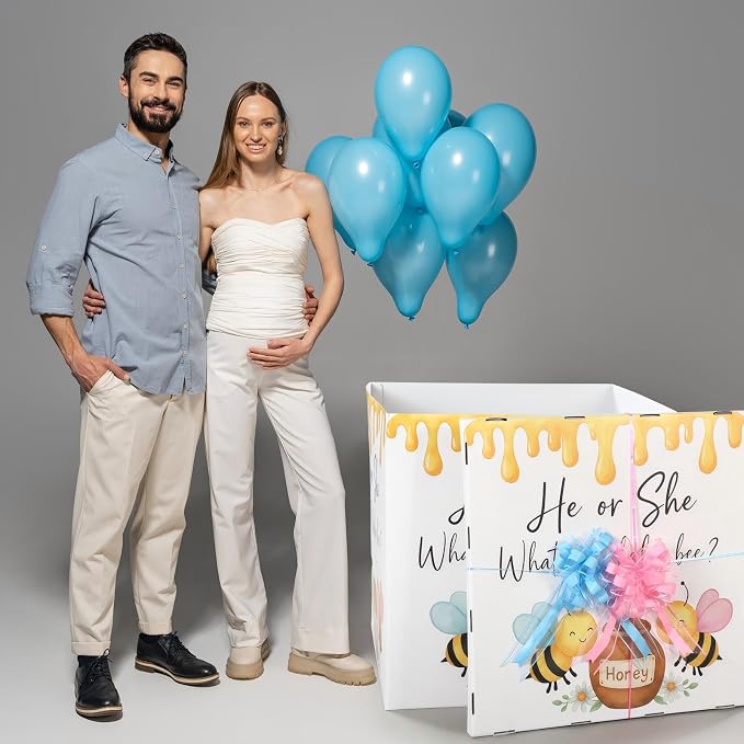 AmazingSpark 28in Giant Gender Reveal Gift Box - Image 5