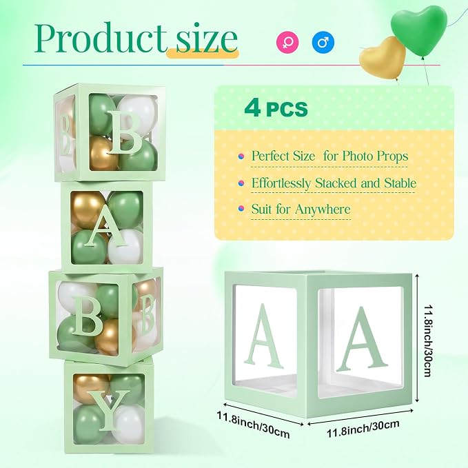 Seenelling 4 Pcs Balloon Boxes - Image 2