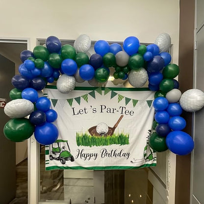 Balloons Green and Blue, Jungle Safari Themed Party, Dinosaur Party Supplies - Image 4