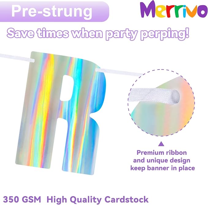Iridescent Go Shawty It’s Your Birthday Pre-Strung Hip Hop Theme Banner — Funny - Image 3