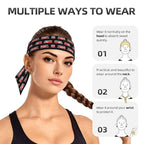 Men's Women Cute Cartoon Fire Truck Sports Sweatband Multi Style Lovely Head Ribbon Headdress for Running Fitness Spa