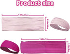 8PCS Workout Headbands for Women Non Slip, Elastic Thick Head Bands, Stretchy Soft Wide Headbands for Women Men for Running, Workouts, Yoga, Daily Use