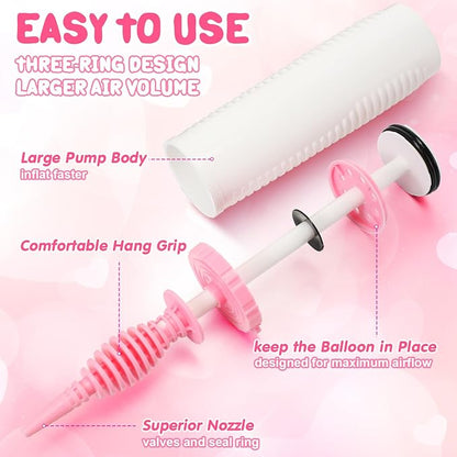 16 Pcs Handheld Balloon Air Pump Inflator Air Pump - Image 4