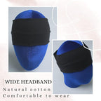 Headbands for Women 3 Pcs Black Wide Cotton Non-slip Stretchy Elastic Head Wrap Holder Hair Accessories