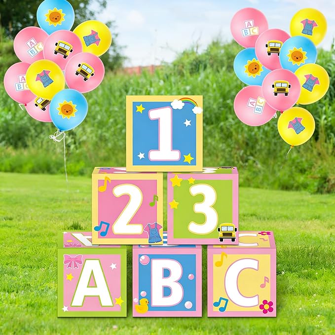 30Pcs Party Decorations English Teacher ABC Alphabet 123 Party Favor Boxes - Image 3
