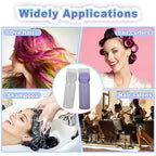 4 Pack Root Comb Applicator Bottle, Hair Oil Comb Applicator for Hair Dye, Shampoos, Salons (White+Purple)