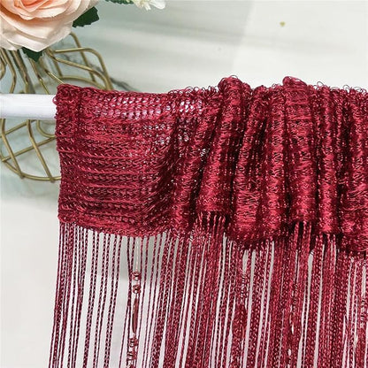 ave split 100cmX200cm Decorative Door String Curtain Beads Wall Panel Fringe - Image 8