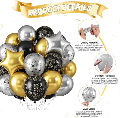 Black and Gold Balloons - Image 9