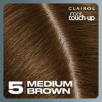 Clairol Nice'n Easy 5 Medium Brown Permanent Hair Dye & Root Touch-Up Bundle