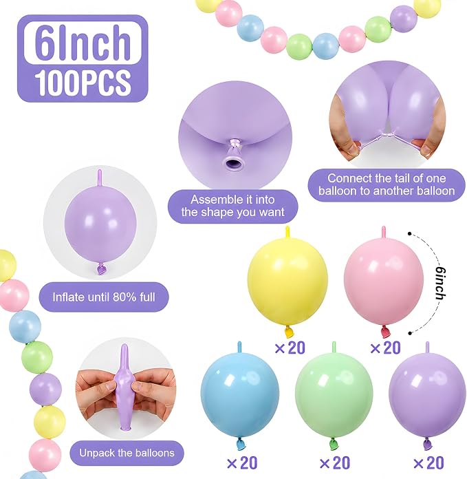 Colorful Linking Balloons - Image 2