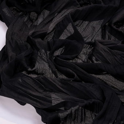 Cheesecloth Table Runner Summer Boho Wedding Birthday Party Home Decor | Black - Image 2