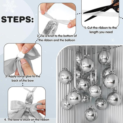 Jenaai 30 Set Round Foil Balloons Bulk 22 Inch 4d Metallic Giant Balloons Set - Image 3