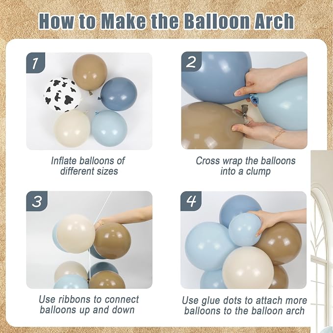 131pcs Cowboy Balloon Arch Kit - Image 3