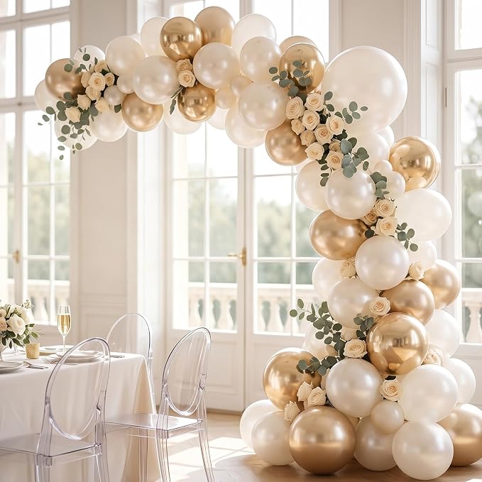 40pcs Pearl White Balloons 12 Inch, Premium Pearl Latex Balloon Kit - Image 6