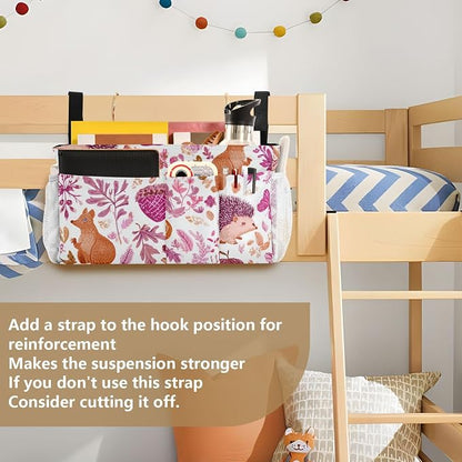 Bedside Caddy Metal Frame Hanging Organizer Bunk Bed Dorm Accessories Hook And - Image 6