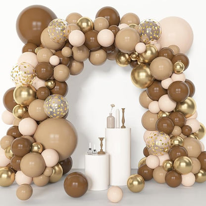 Amandir 153pcs Brown Balloon Garland Arch Kit Different Sizes 18 12 10 5 in | - Image 5