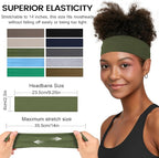 10 PCS Headbands for Women - Fashion Non Slip Cotton Headbands for Women and Men Perfect for Sports and Outdoor Activities in Summer,Including Running, Yoga, Cycling, Gym Workouts