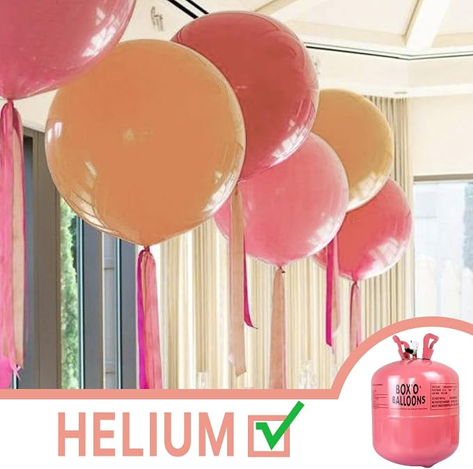 PartyWoo Dusty Pink Balloons 4pcs Dusty Rose Boho Netural Pink Color | 36 Inch - Image 5