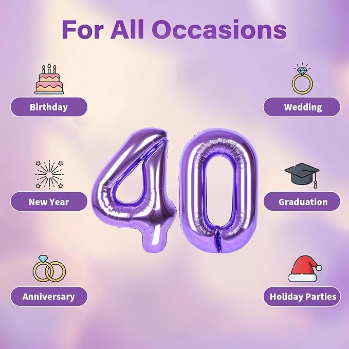 Number Balloons for Birthday Decorations - Image 5