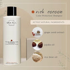 Rich Cocoon Color Protection for Color-Treated Hair | Shampoo & Conditioner | Dutch Made & Formulated for Premium Cozy Scent of Warm Wood, White Amber & Jasmine