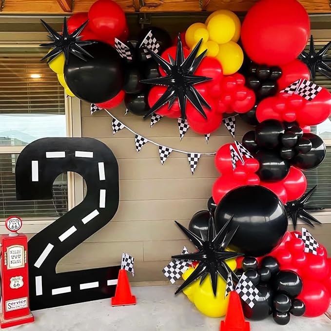 TONIFUL 4 Pcs Explosion Star Balloons Black Foil Balloon Party Decorations | 22 - Image 6