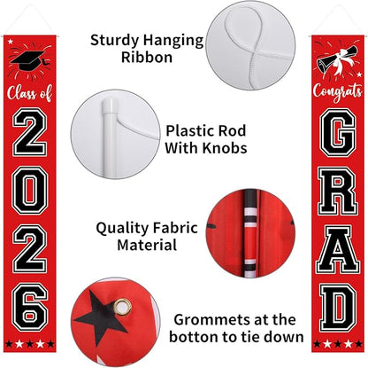 Graduation Decorations Class of 2026 Hanging Grad Banner, Graduation - Image 3