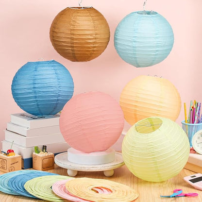12 Pcs 10 Inch Hanging Paper Lanterns Party Decorations Boho Classroom Decor - Image 2