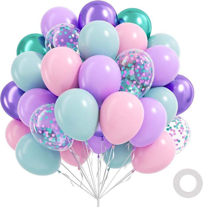 60pcs Mermaid Balloons 12inch by Unknown