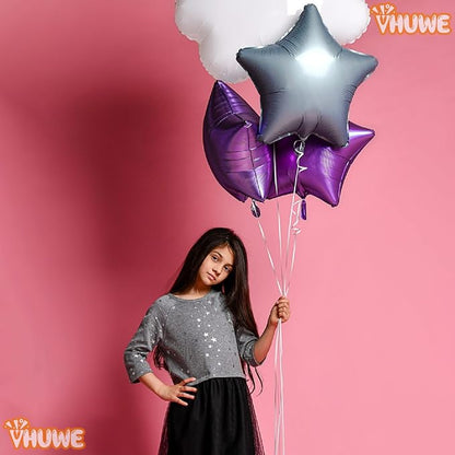 Purple Star Balloons 18 Inch - Image 4