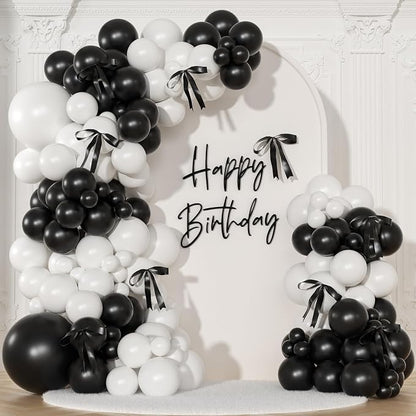 Black and White Balloon Arch Kit by NUTTYBASH