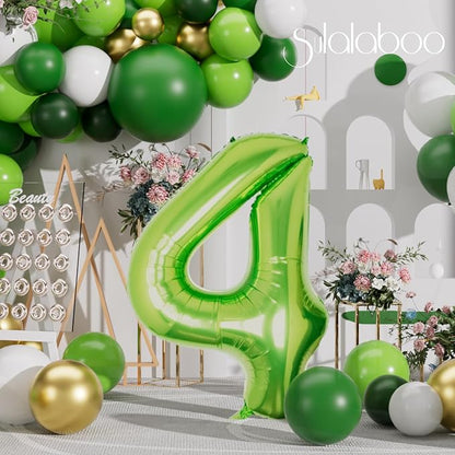 40 Inch Green Number 4 Balloon Lime Big Large Helium Number 0-9 | Giant Digital - Image 6