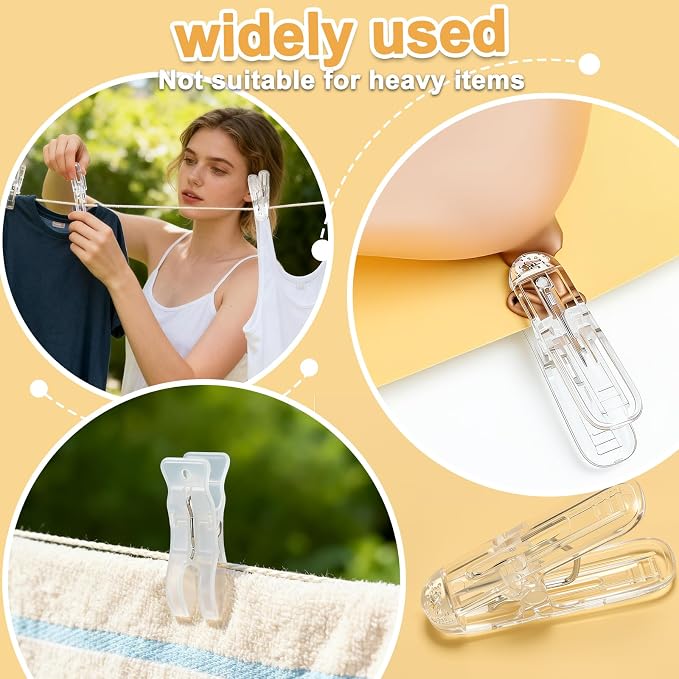 Balloon Arch Clips, 20 Pack Transparent Plastic Clips - Image 6