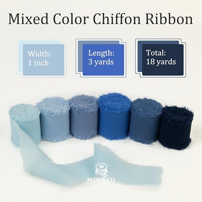 Handmade Fringe Chiffon Silk Ribbon - Image 2