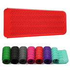 ZAXOP Resistant Silicone Mat Pouch for Flat Iron, Curling Iron,Hot Hair Tools (Red)