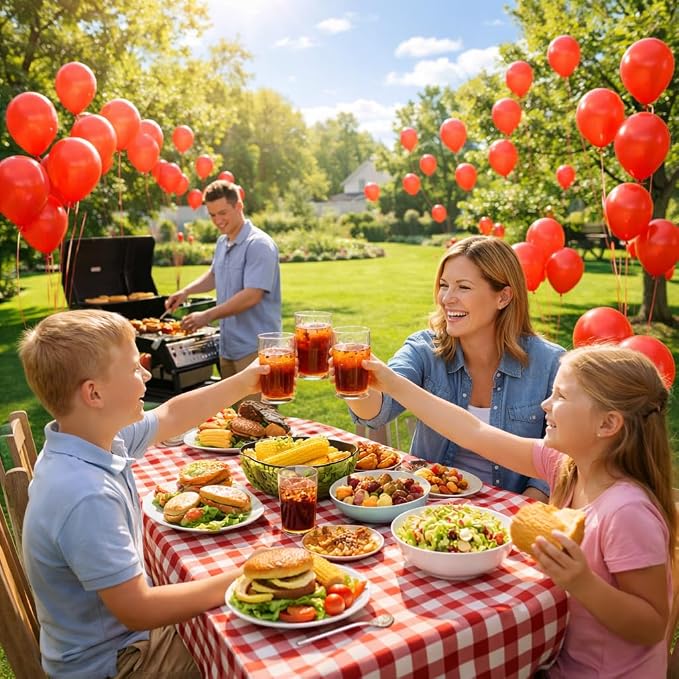 Red Balloons 100 Pack, 12 Inch Red Latex Balloons, Round Helium Balloons - Image 3