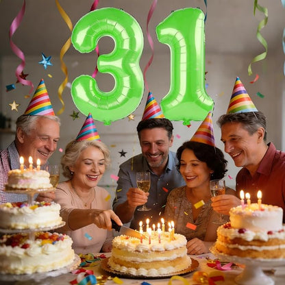 40 Inch Number 31 Balloons for 31st Birthday Party Decorations, 0-100 Fruit - Image 2