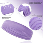 Workout Headbands Non Slip Headband Sport Headbands Sweatbands Elastic Sport Hair Bands for Sports Travel Indoor Fitness Gym