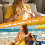 Boar Bristle Hair Brush Gift Set for Women & Men, 100% Natural Bristle & Nylon, Reduces Frizz & Static, Gentle Detangling for All Hair Types Thick Thin Curly Straight, Regular Size